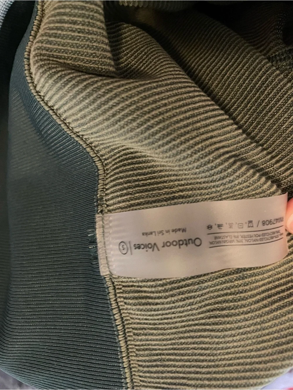 Outdoor Voices Dark Green High-Waist Leggings - Picture 3 of 3